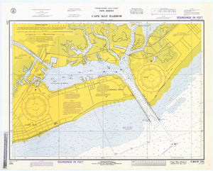 Cape May Harbor Map 1973
