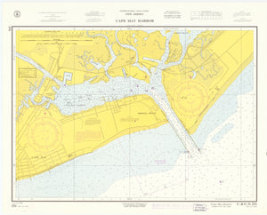 Cape May Harbor Map 1964