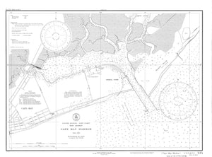 Cape May Harbor Map (B&W)