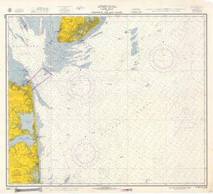 Cape May to Fenwick Island Light Map -1966