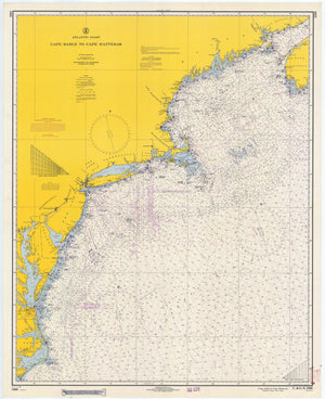 Cape Sable to Cape Hatteras Map 1966