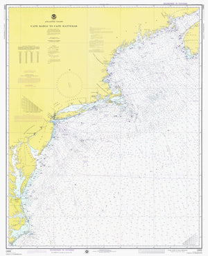 Cape Sable to Cape Hatteras Map 1975