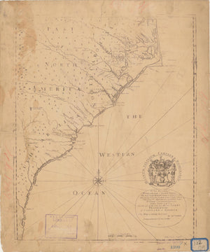 Carolina Coast Map - 1709