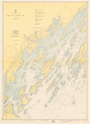 Hussey Sound - Casco Bay Map - 1945