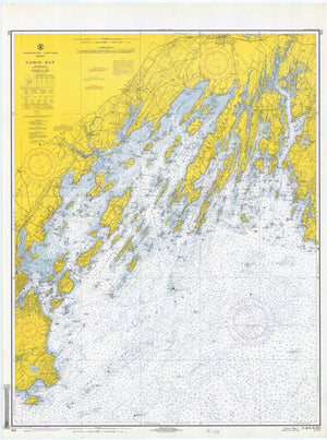 Casco Bay Map - 1970