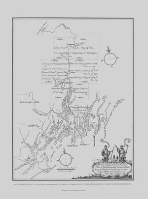 Casco Bay Map - 1751