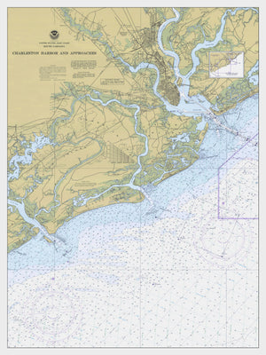 Charleston, Folly and Kiawah Map - 1977