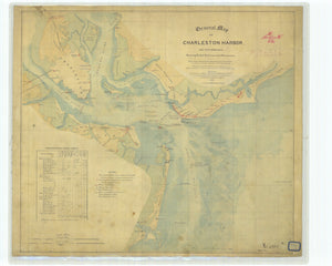 Charleston Harbor Map - 1865