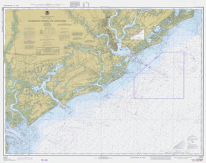 Charleston Harbor and Approaches Map - 1977
