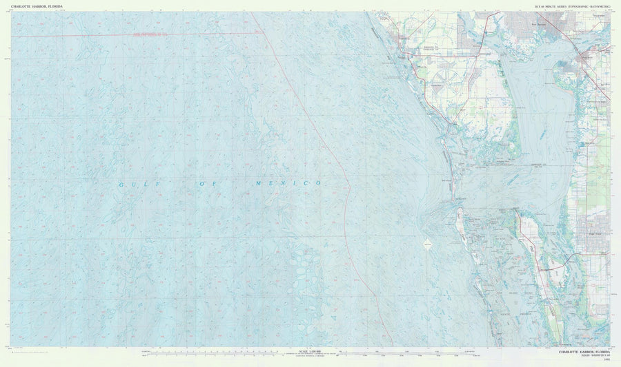 Charlotte Harbor Florida Map - 1981
