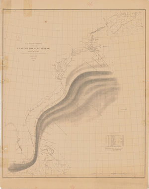 Chart of the Gulf Stream Map - 1860