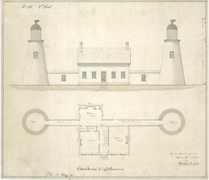 Chatham Lighthouses (Cape Cod, MA) - 1841
