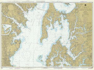 Chesapeake Bay Eastern Bay & South River Map - 1978