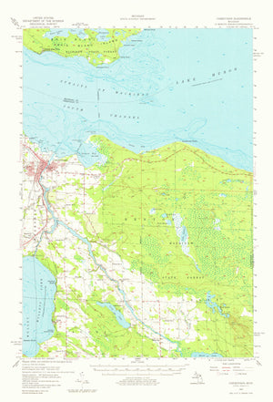 Cheboygan Topographic Map - 1957