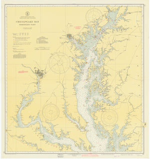 Chesapeake Bay Map - Northern Part - 1942