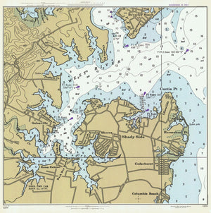 Chesapeake Bay - West River Map - 1978