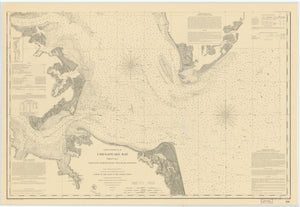 Chesapeake Bay Map - York River & Hampton Roads 1863