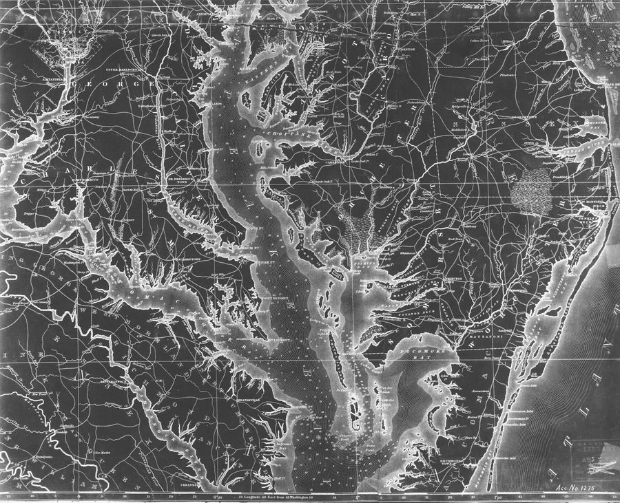 Chesapeake Bay Map Upper - 1840