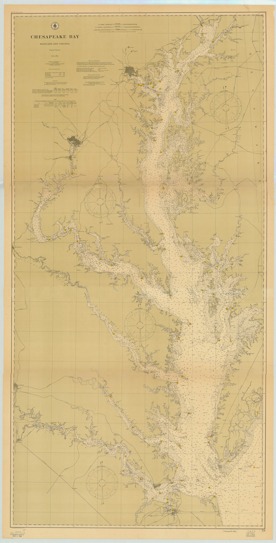 Chesapeake Bay Map - 1904