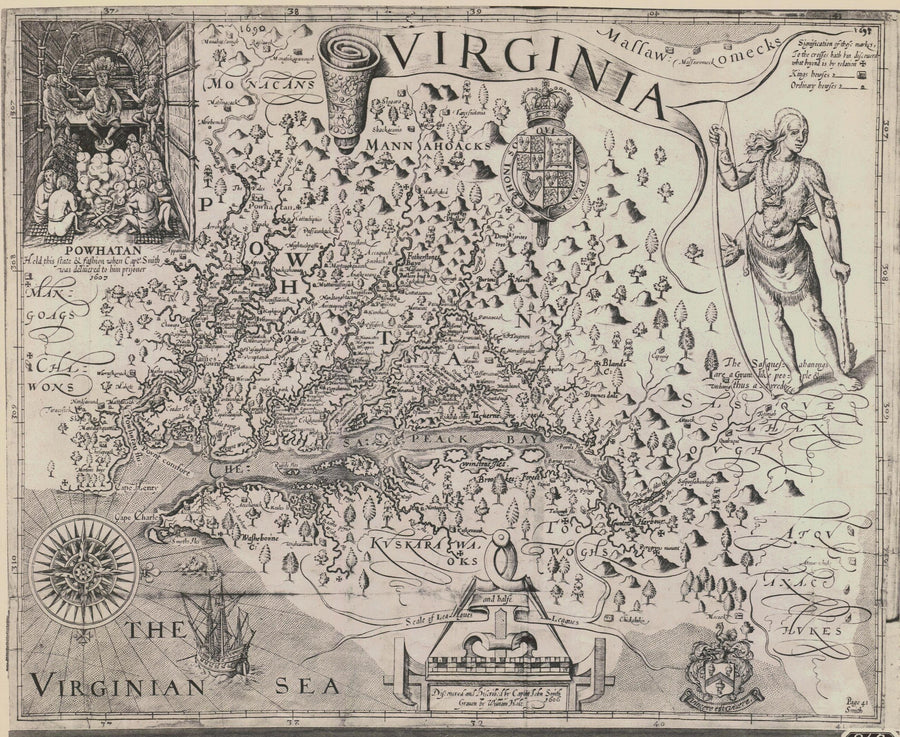Chesapeake Bay Map - 1608