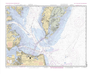 Chesapeake Bay Entrance Map 1992