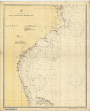 Chesapeake Bay to Straits of Florida Map - 1928