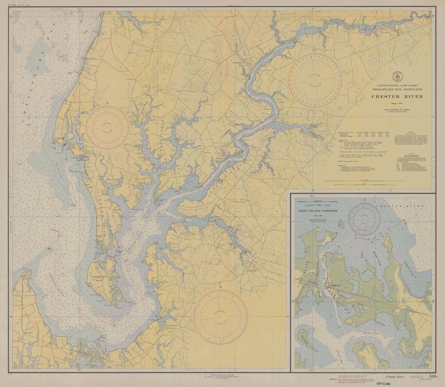 Chester River Map 1944