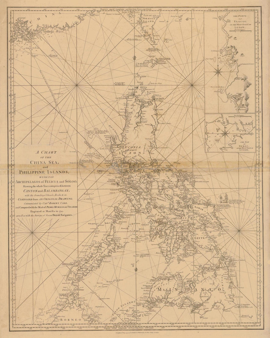 China Sea & Philippine Islands - 1794