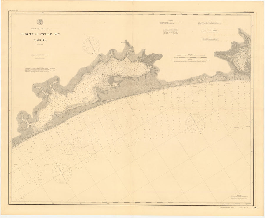 Choctawhatchee Bay Map 1886