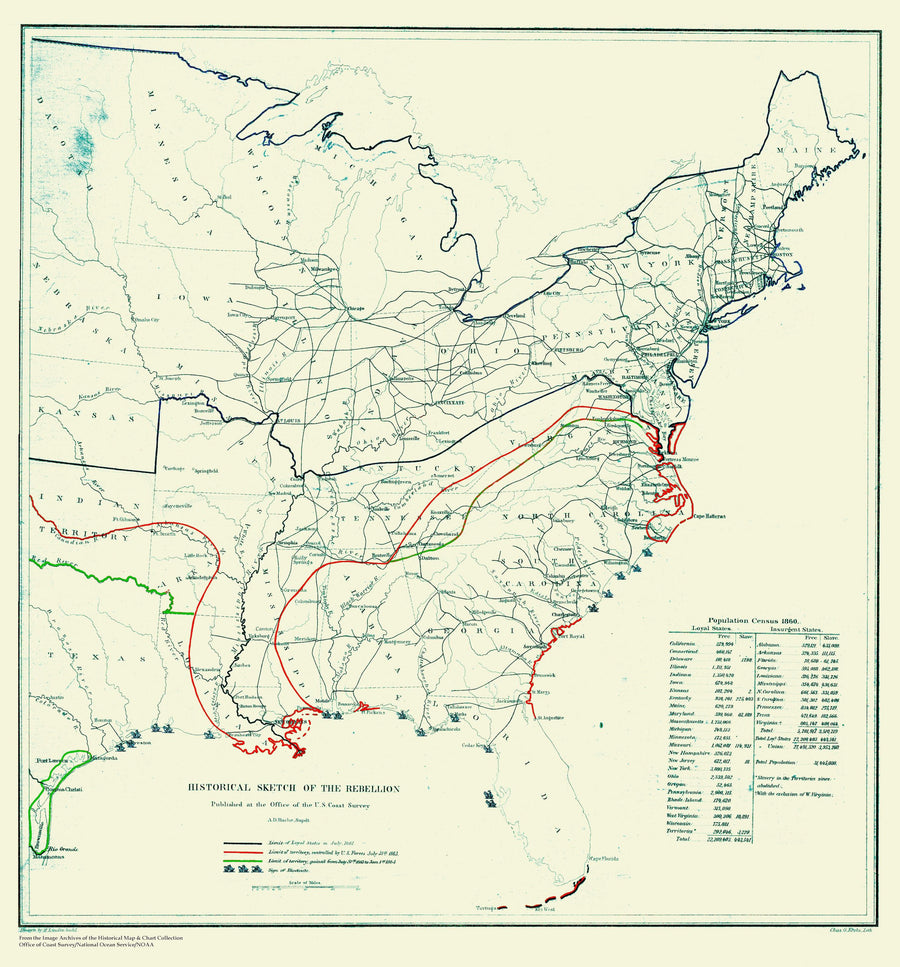Civil War Historical Map