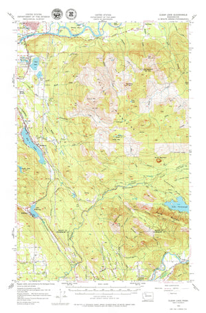 Clear Lake Topographic Map 1956