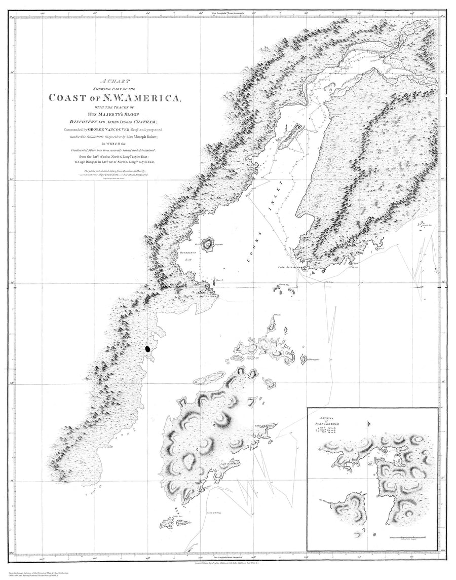 Coast of NW America - Cook Inlet Map