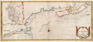Coast of New England Map