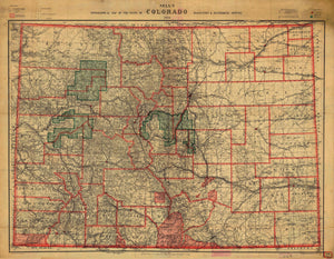 Colorado Map - 1901