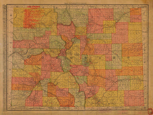 Colorado Map - 1909