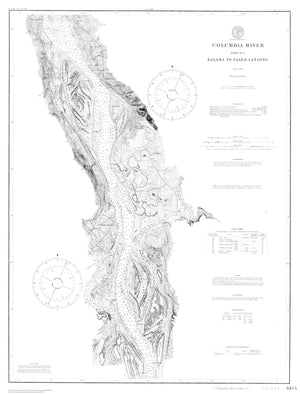 Columbia River Map - Kalama to Fales Landing 1999