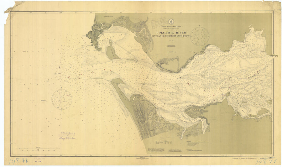 Columbia River Map - 1913