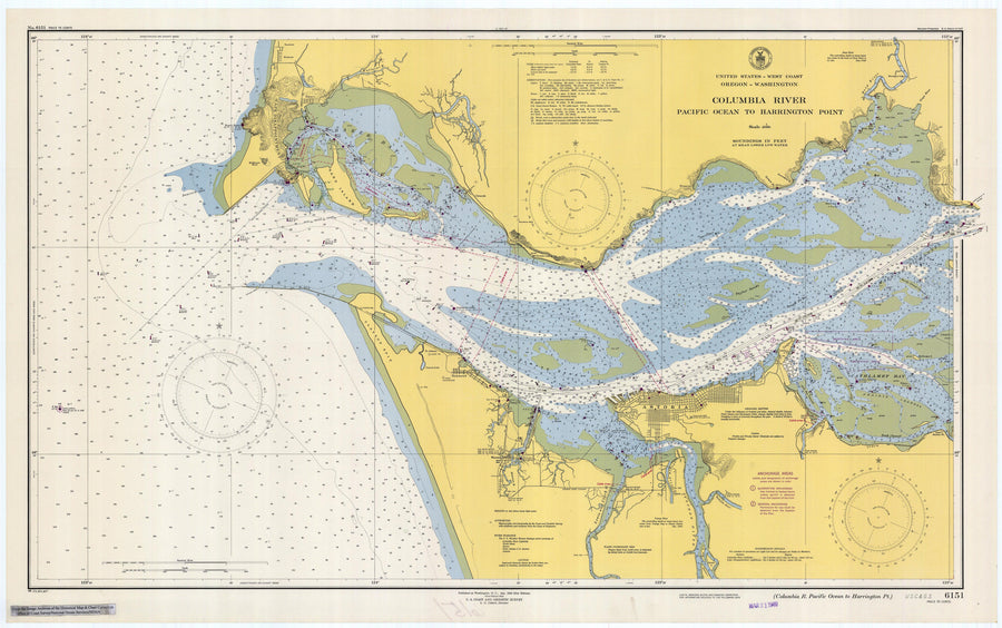 Columbia River Map - 1948