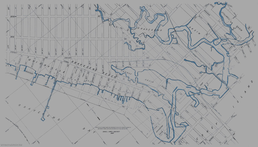 Coney Island Map - Gravesend Beach