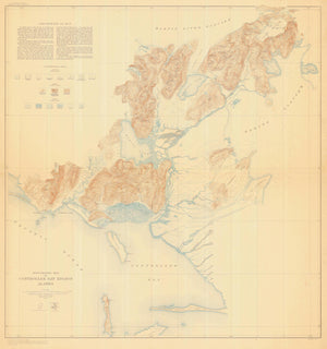 Controller Bay Alaska Map - 1907