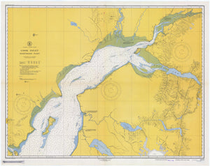Cook Inlet - Alaska Map - 1949