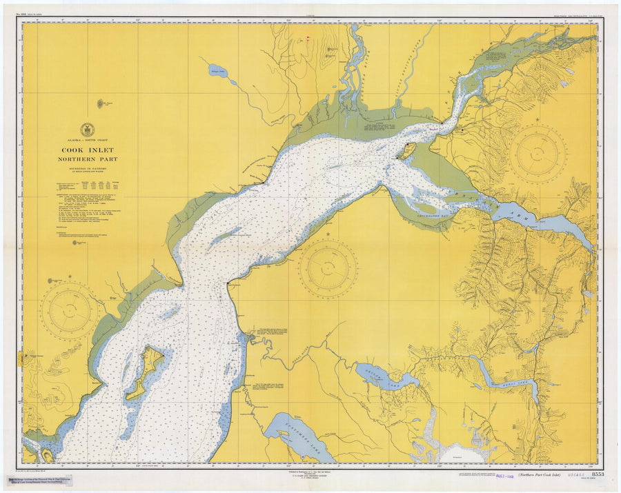 Cook Inlet - Alaska Map - 1949 – HullSpeed Designs