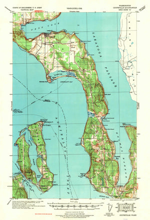 Coupeville, Washington Topographic Map 1939