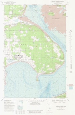 Crescent Harbor Washington Map - 1980