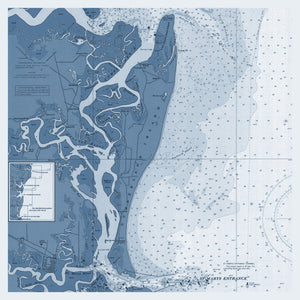 Cumberland Island Map - 1968 (Blue)