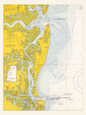 Cumberland Island Map - 1968