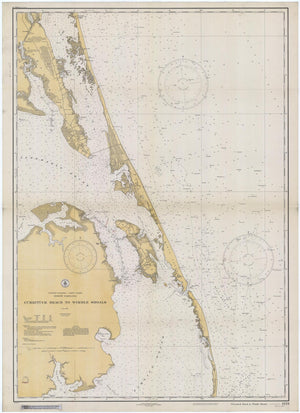 Currituck Beach to Wimble Shoals Map - 1933