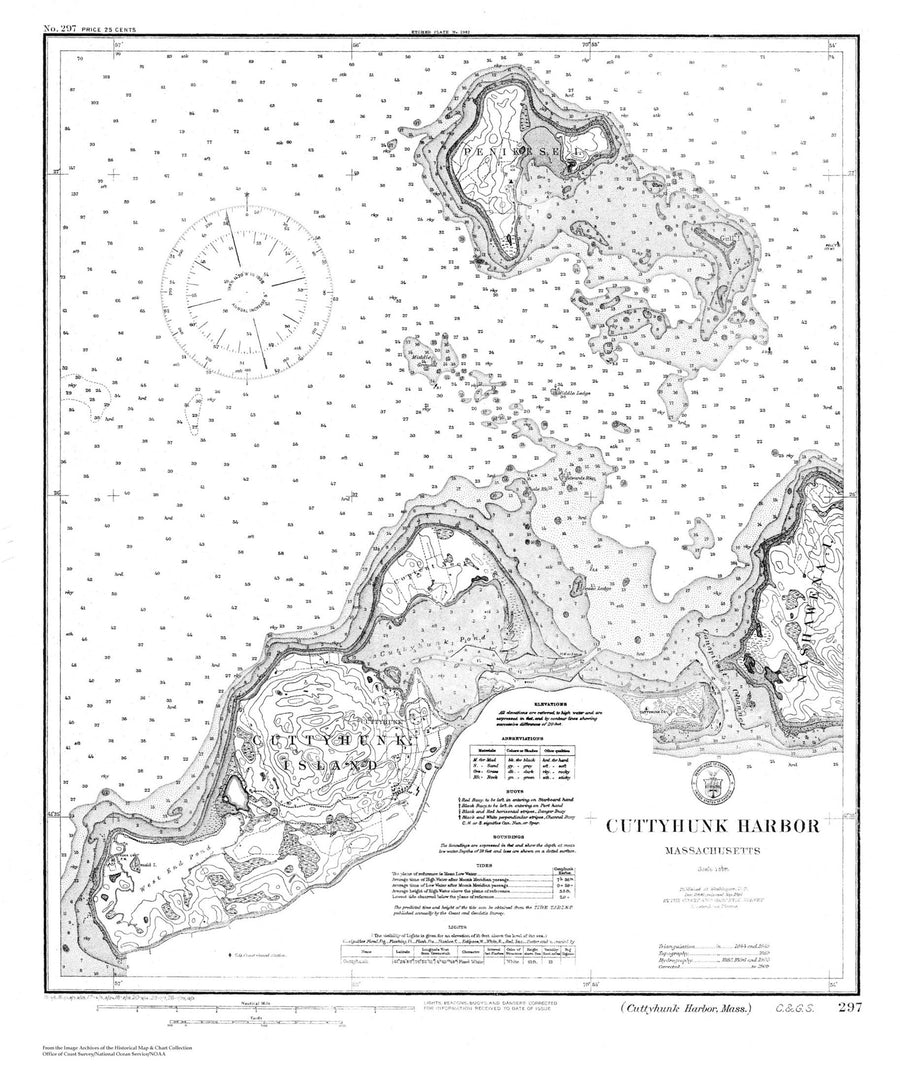 Cuttyhunk Map (B&W)