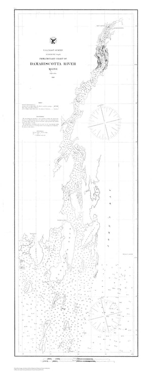 Damariscotta River Map - 1866