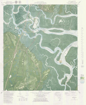 Darien Georgia Map - 1979